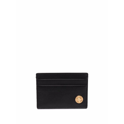 Versace Meudusa Logo Wallet In Black