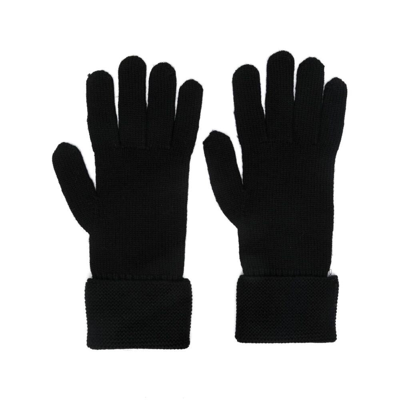Vivienne Westwood Logo Embroidered Gloves In Black
