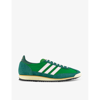 Adidas Originals Adidas Womens Night Indigo Semi Green Sl 72 Suede And Mesh Low-top Trainers