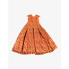 Kidswear Collective Girls Coral Kids Pre-loved Dior Silk Mini Dress