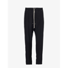 RICK OWENS RICK OWENS MENS BLACK BELA DROPPED-CROTCH STRAIGHT-LEG STRETCH-WOOL TROUSERS