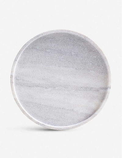 The White Company Grey / Stone Round Marble Board 28cm