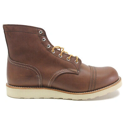 Pre-owned Red Wing Shoes Red Wing Mens Boots Iron Ranger 8088 Casual Lace-up Ankle Outdoor Leather In Amber