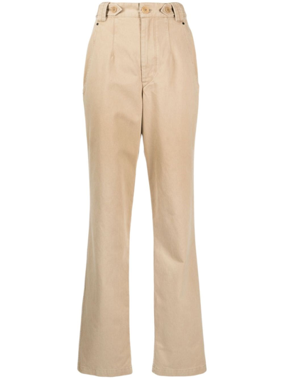 Isabel Marant Cotton Pants In Neutrals