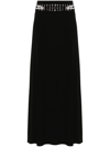 Rabanne Embellished Maxi Skirt In Black  