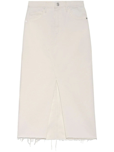 Frame Woman `the Midaxi Skirt` Skirt In Beige