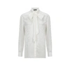 Versace Silk-blend Shirt In White