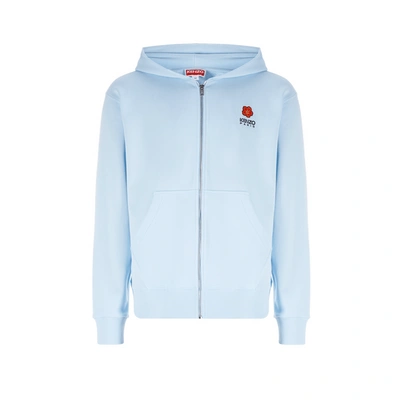 Kenzo Zip-up Hoodie In Blue