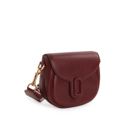Marc Jacobs Leather Handbag In Burgundy