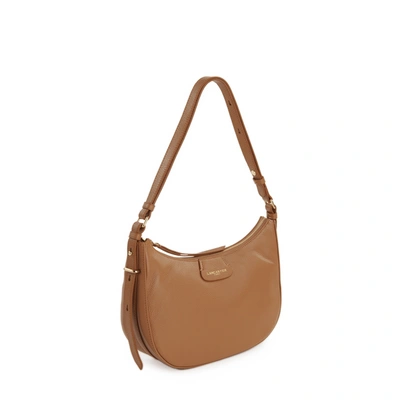 Lancaster Demi-lune Leather Handbag In Brown