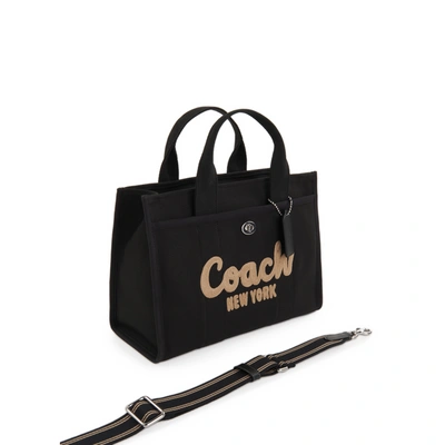 Coach Field Logo-appliqué Tote Bag In Black