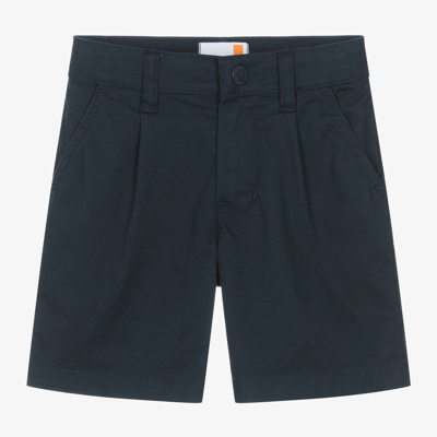 Timberland Babies' Boys Navy Blue Cotton Shorts