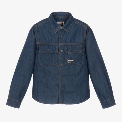 Timberland Teen Boys Blue Chambray Shirt