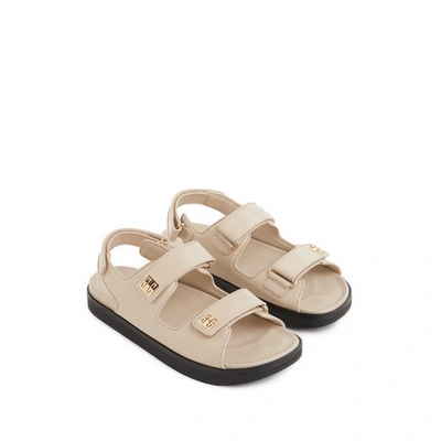 Givenchy Leather Sandals In Neutral