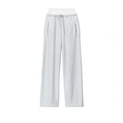Alexander Wang Cotton Joggers In Gray