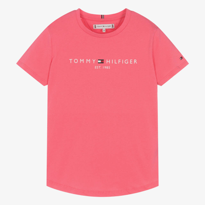 Tommy Hilfiger Teen Girls Pink Cotton T-shirt