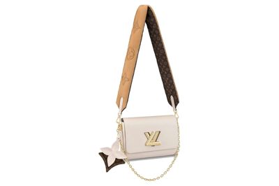 Pre-owned Louis Vuitton Twist Mm Cream