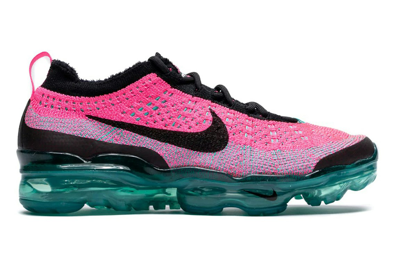 Pre-owned Nike Air Vapormax 2023 Flyknit Miami Nights (women's) In Clear Jade/pink Blast/white