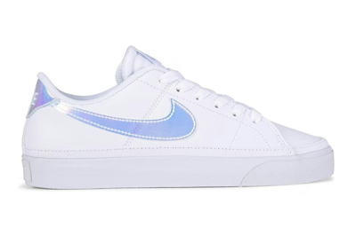 Pre-owned Nike Court Legacy Next Nature White Iridescent (women's) In White/football Grey/black
