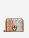 Dolce & Gabbana Devotion Leather Crossbody Bag In Multicolor