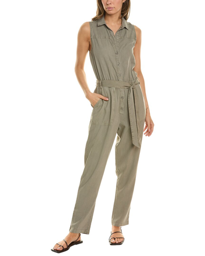 Bella Dahl Belted Jumpsuit In Green