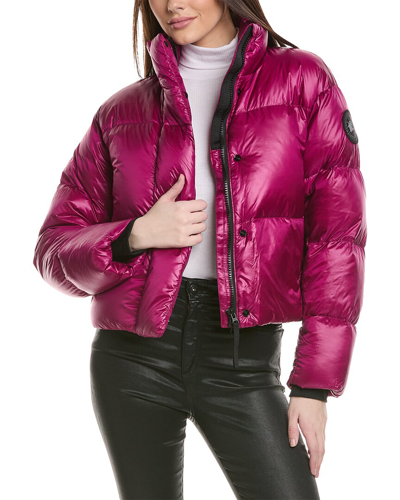 Canada Goose Cypress Cropped Puffer Jacket In Pink