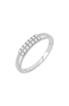 Bony Levy Double Row Diamond Ring In 18k White Gold