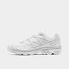 Salomon Xt-6 Advanced Rubber-trimmed Mesh Sneakers In White/white/lunar Rock