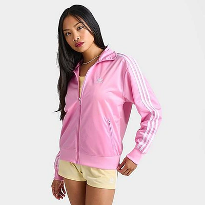 Adidas Originals Firebird Recycled Polyester Track Jacket In True Pink