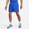 Nike Club Flow Drawstring Twill Shorts In Game Royal/white