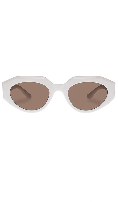 Aire Aphelion 51mm Octagon Sunglasses In Ivory White