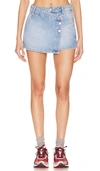 Free People Wynne Denim Skirt In Light Indigo In Light Indigo