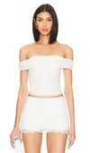 Majorelle Cara Top In Cream