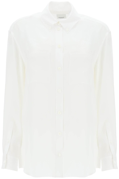 Burberry Ivanna Shirt With Ekd Pattern In White