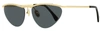 Lanvin Women's Cat Eye Sunglasses Lnv102s 710 Gold/gray 60mm In Multi