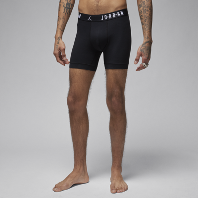 Jordan Men's  Flight Cotton Core Boxer Briefs (3-pack) In Black