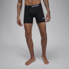 Jordan Men's  Dri-fit Cotton Essentials Flight Boxer Briefs (2-pack) In Black