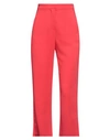 Pinko Woman Pants Coral Size 8 Viscose, Elastane, Polyester In Red