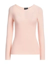 Giorgio Armani Woman Sweater Light Pink Size 14 Viscose, Polyester In Pink