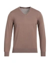 Cruciani Man Sweater Khaki Size 48 Wool In Beige