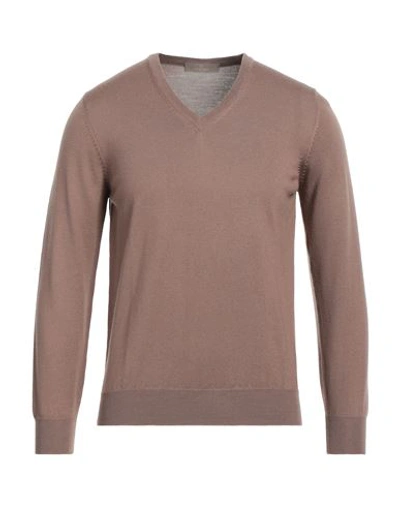 Cruciani Man Sweater Khaki Size 48 Wool In Beige