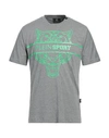 Plein Sport Man T-shirt Grey Size Xl Cotton In Grey