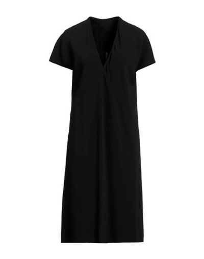 Rick Owens Woman Midi Dress Black Size 4 Cupro