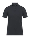 Fedeli Man Polo Shirt Black Size 40 Cotton