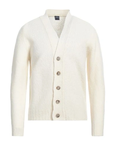 Fedeli Man Cardigan Off White Size 40 Virgin Wool, Cashmere, Polyamide