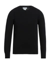 Gran Sasso Man Sweater Black Size 44 Virgin Wool In Blue