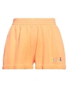 Mc2 Saint Barth Woman Shorts & Bermuda Shorts Orange Size Xs Cotton