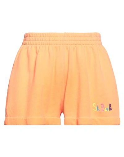 Mc2 Saint Barth Woman Shorts & Bermuda Shorts Orange Size Xs Cotton