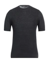 Tagliatore Man Sweater Black Size 38 Cotton
