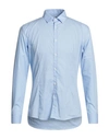 Daniele Alessandrini Homme Man Shirt Sky Blue Size 15 Cotton
